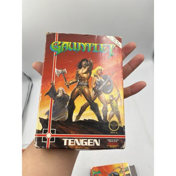 Gauntlet - Nintendo NES Video Game Tengen Black Cartridge Complete CIB - Picture 15 of 16